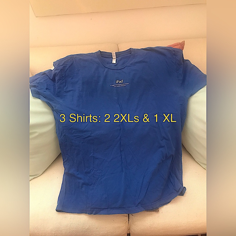Mens Blue Apple Store T-Shirts
